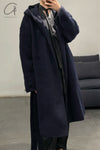 BASERANGE Tagus wool coat BAS-COTAP-WO-WI23-SHENLAN Dark blue